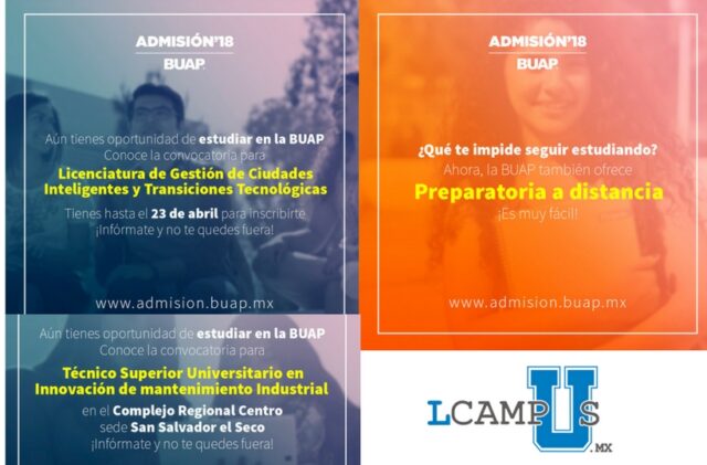 BUAP amplía cupo de ingreso con Preparatoria a Distancia y Carreras Técnicas