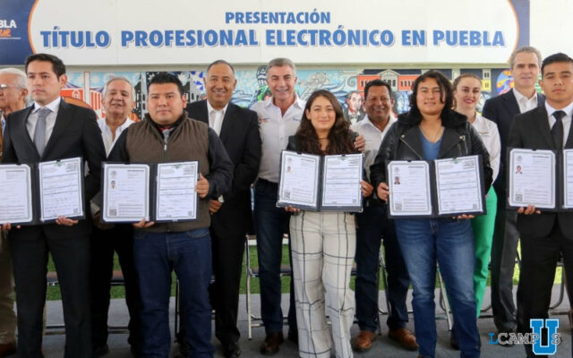 Puebla, primer estado del país en emitir Título Profesional Electrónico