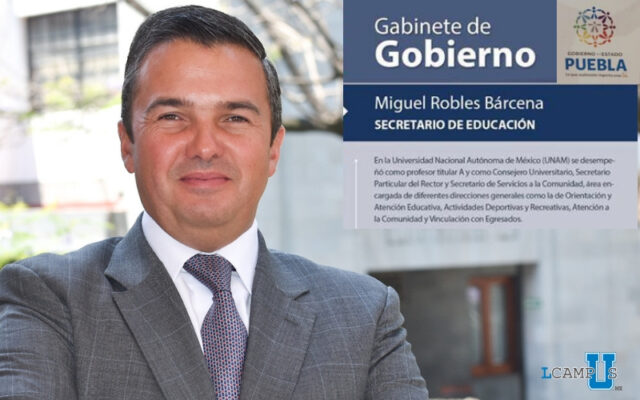 Miguel Robles Bárcena titular de la Secretaría de Educación Pública