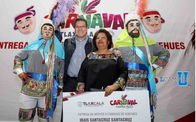 Entrega Marco Mena más de 6 MDP a 438 Camadas del Carnaval Tlaxcala 500 Años