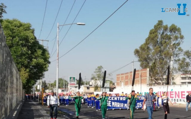 Pasan Revista Contingentes que participarán en el desfile del 157 aniversario de la Batalla de Puebla