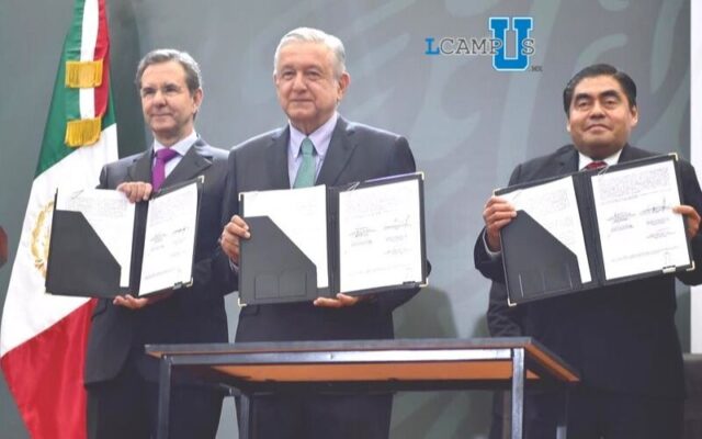 Desde Puebla AMLO y Esteban Moctezuma presentan el Programa La Escuela es Nuestra