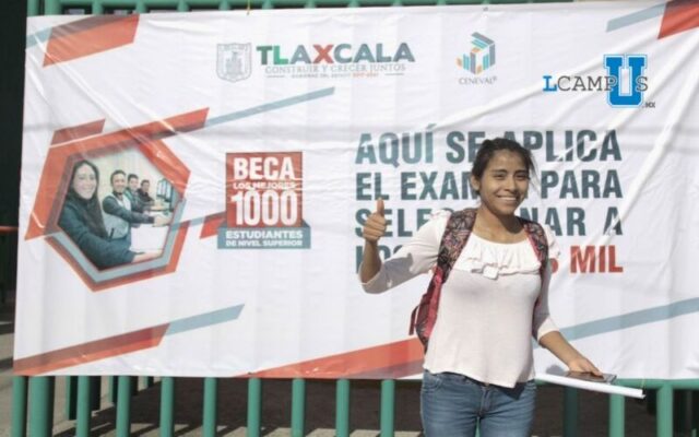 Jóvenes universitarios de Tlaxcala podrán participar para obtener la beca “Los Mejores Mil”