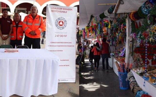 Protección civil de San Pedro Cholula inicia operativo para evitar riesgos por uso de pirotecnia