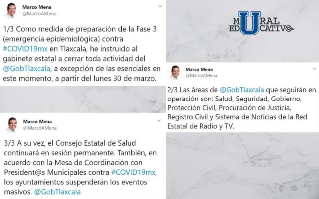 Anuncia Marco Mena Cierre Del Gobierno en Preparación De Fase 3 De Covid-19