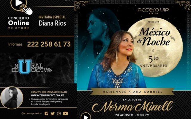 Disfruta Vía Online, “México de Noche” tributo a Ana Gabriel
