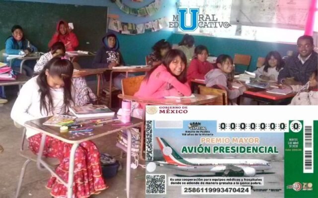 Escuelas Poblanas ganan 20 millones de pesos, de la rifa del Sorteo de la Avión Presidencial