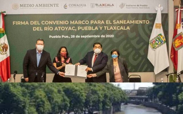 Semarnat, Conagua, gobierno de Puebla y Tlaxcala buscan Sanear el Río Zahuapan-Atoyac