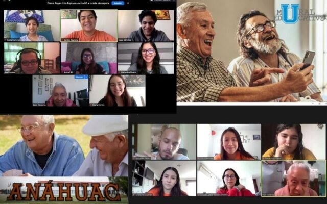 De forma virtualmente alumnos de Universidad Anáhuac conviven con personas de la tercera edad