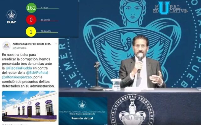 Dejen de amenazarnos y presionarnos, exigió el rector de la BUAP, Alfonso Esparza Ortiz