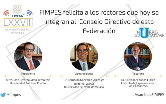 Rector de la Universidad Anáhuac Puebla es electo como presidente del Consejo Directivo de FIMPES