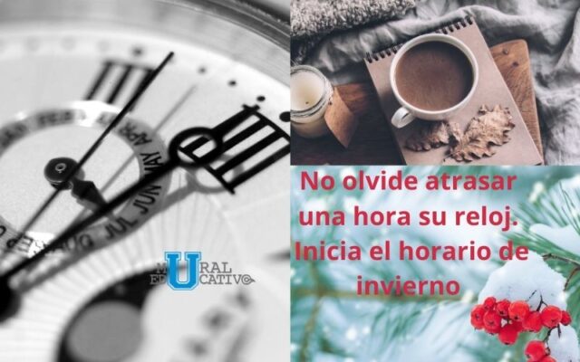 ¡Atrasa una hora tu reloj ! Inicia el Horario de Invierno en México