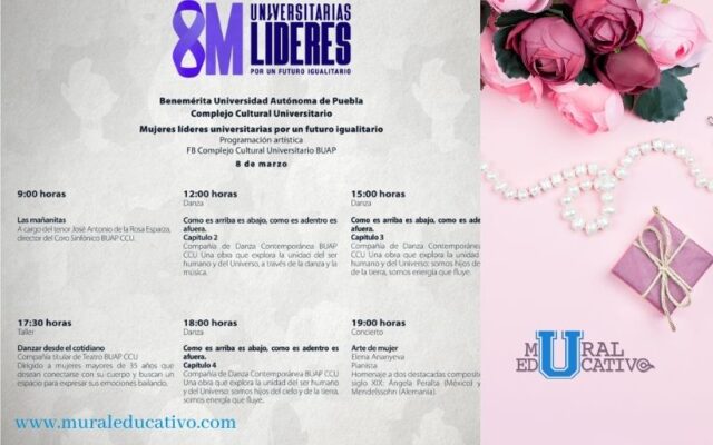 CCU BUAP conmemora el Día Internacional de la Mujer con eventos artísticos en línea