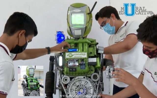 Alumnos del Conalep crearon un robot que facilita protocolos sanitarios para el regreso a las aulas