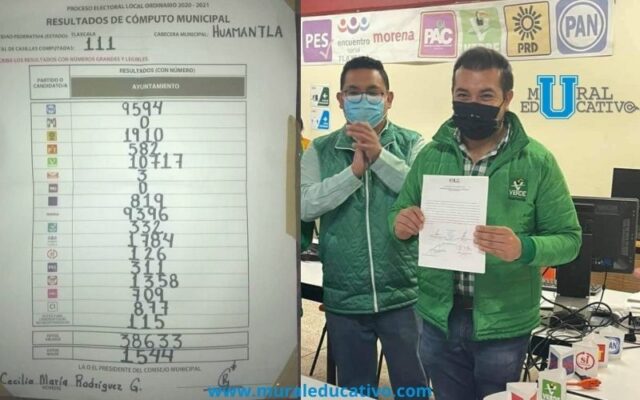 ITE entrega constancia de mayoría de votos a Juan Salvador Santos Cedillo de Huamantla, Tlaxcala.