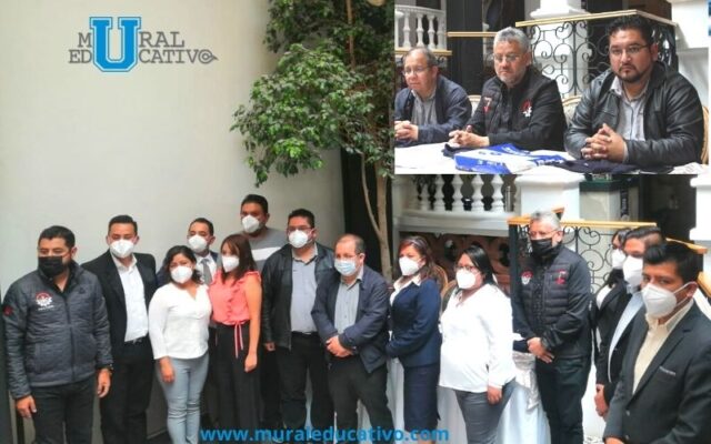 Reciben delegados del Sindicato de Trabajadores de CECyTE su toma de nota por parte de la FROC CONLABOR