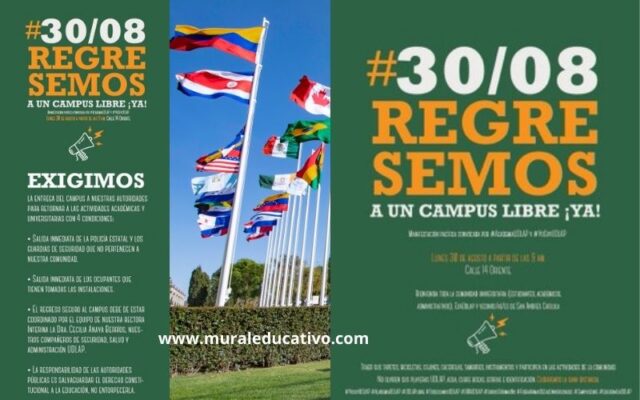 Preparan marcha manifestación pacífica para exigir la liberación del campus de la UDLAP