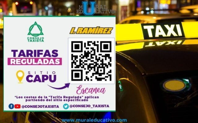 Consejo Taxista Del Estado De Puebla Publica Código QR Con Tarifas Reguladas