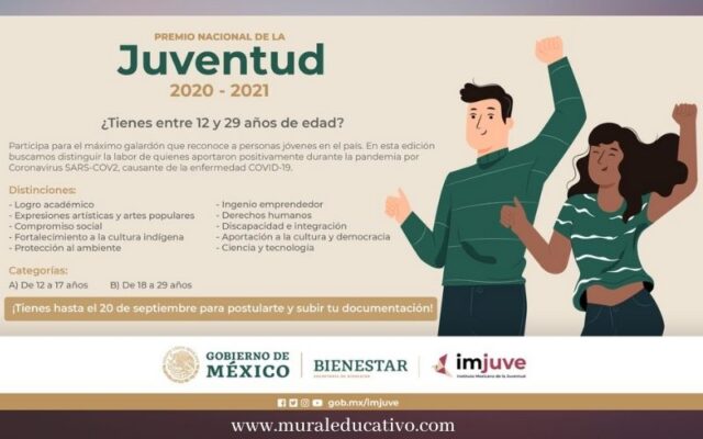 Se amplía el plazo de registro para participar en el Premio Nacional de la Juventud 2020-2021
