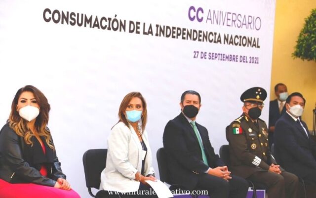 Gobernadora Lorena Cuéllar Encabezó Acto Conmemorativo Del Bicentenario De La Consumación De La Independencia De México
