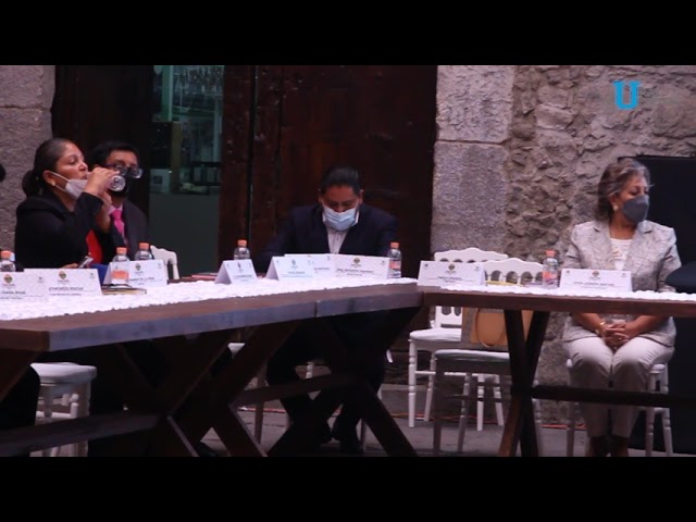 Presenta el alcalde de Huamantla, Tlaxcala, Salvador Santos Cedillo a los integrantes de su administración