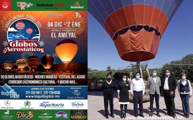 Parque el Ameyal, en Cuautlancingo, será Sede del Festival Navideño de Globos Aerostáticos 2021