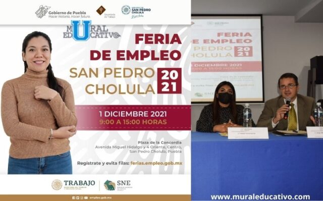 Organizan Estado Y Ayuntamiento “Feria De Empleo San Pedro Cholula 2021”