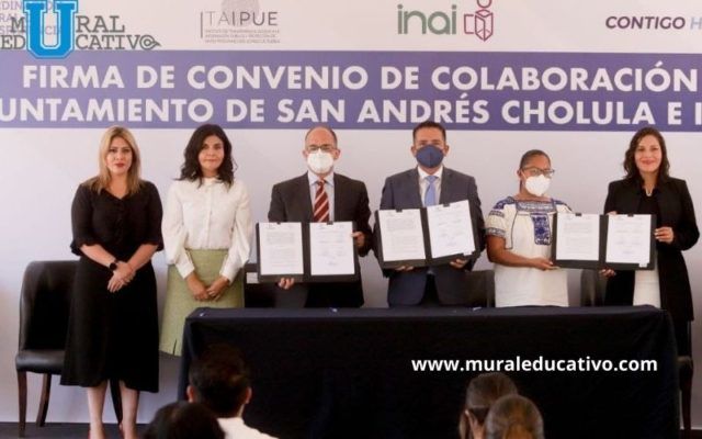 Ayuntamiento de San Andrés Cholula e ITAIPUE Firman Convenio de colaboración