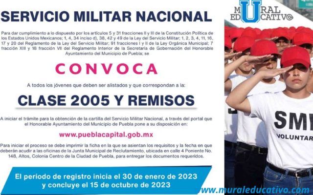 Hasta el 15 de octubre los interesados podrán obtener su ficha de registro para solicitar su Cartilla Militar
