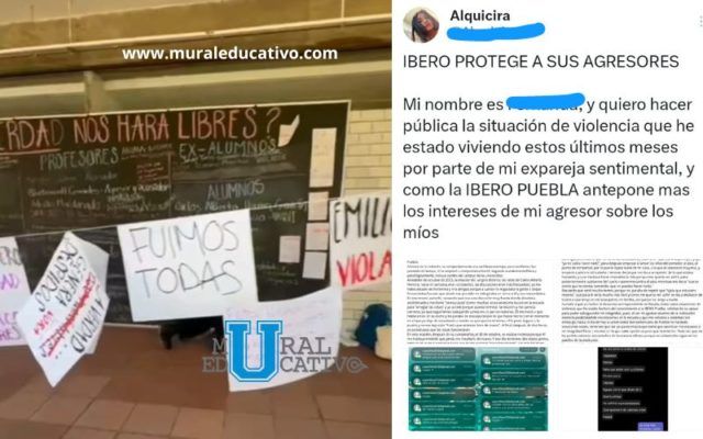 Alumnas de la IBERO Puebla, acusan a directivos de la Universidad de solapar a abusadores sexuales
