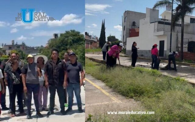 Delegados de Deporte y Juventud participan en faena comunitaria en Aparicio