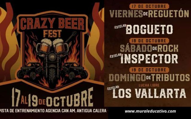 Bogueto, Inspector y Los Vallarta encabezarán el Crazy Beer Fest 2025 en Puebla
