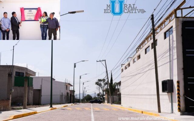 Avanza Lupita Cuautle en la modernización de vialidades, ahora en San Bernardino Tlaxcalancingo