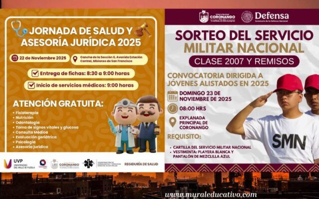 Celebrará Coronango Jornada de Salud y Sorteo del Servicio Militar Nacional