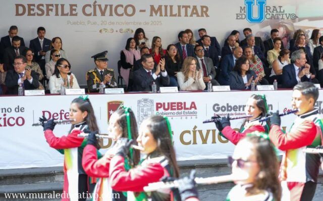 Reconoce gobierno estatal legado humanista de la Revolución Mexicana con desfile cívico-militar