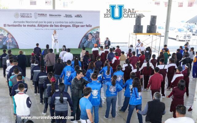 Puebla previene adicciones entre jóvenes a través de la Jornada Nacional por la paz