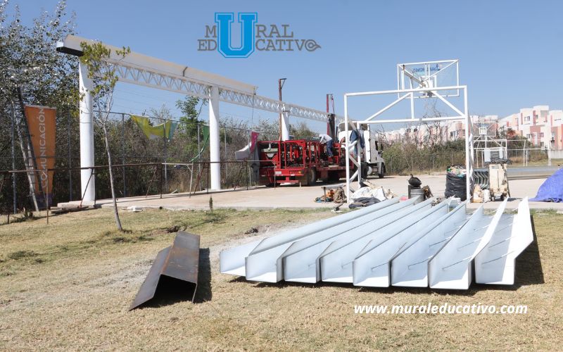 Construcción de arco techo del Instituto de Ciencias y Humanidades casi lista: Omar Muñoz