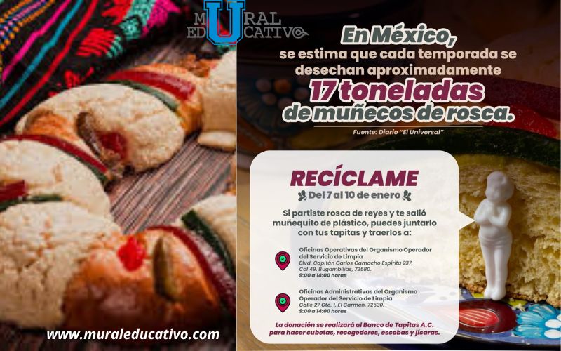 Habilitan centros de acopio para reciclar muñecos de rosca en Puebla