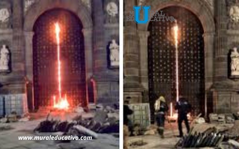 Ataque con fuego a la Catedral de Puebla desnuda fallas de seguridad y desata reclamo social
