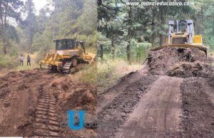Refuerza Gobierno del Estado prevención de incendios con brechas cortafuegos en Chiautzingo