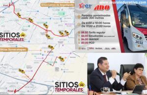 Conoce las cuatro vías de servicios emergentes y provisionales y 14 sitios temporales de taxi.