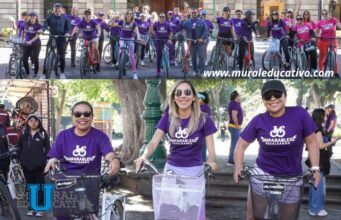 Arranca Mes de la Mujer con rodada en la capital poblana