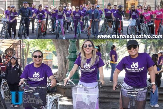 Arranca Mes de la Mujer con rodada en la capital poblana