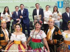Presentan Armenta y Chedraui la Copa del Mundo de Tiro con Arco Puebla 2026
