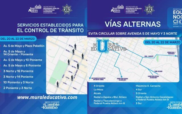 transito san pedro Cholula