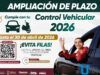 Amplia Gobierno de Puebla plazo para pago de control vehicular