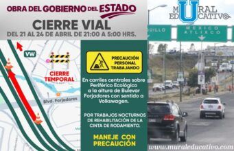 Anuncia Gobierno del Estado tendido nocturno de carpeta en Periférico Ecológico