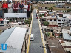Entrega Omar Muñoz obra integral en San Lorenzo Almecatla