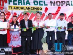 Celebra Lupita Cuautle la tradición y el orgullo de Tlaxcalancingo en la Feria del Nopal 2026