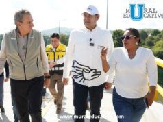 Supervisan Armenta y Chedraui Puente Vehicular de la Transformación